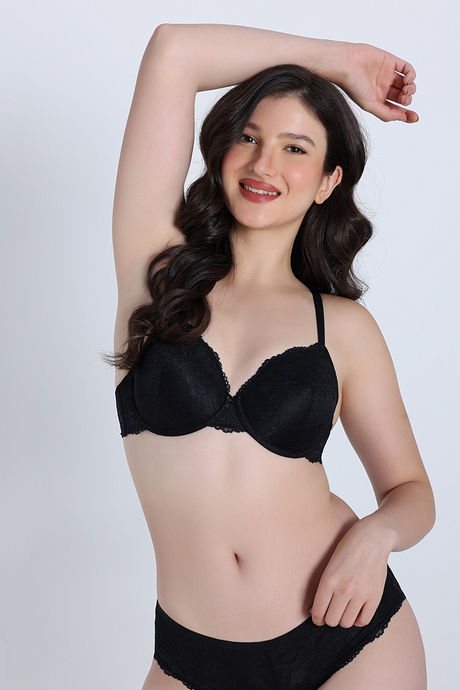 Zivame Dreamcatcher Padded Regular Wired 3/4th Coverage Lace Bra - Tap Shoe — image 2